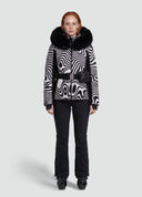 Elodie Ski Jacket Black&White