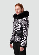 Elodie Ski Jacket Black&White