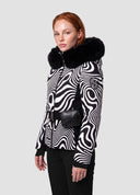Elodie Ski Jacket Black&White