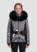Elodie Ski Jacket Black&White
