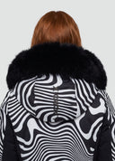 Elodie Ski Jacket Black&White