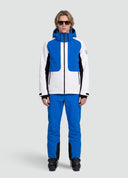 Jean Ski Jacket White&Cobalt