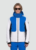 Jean Ski Jacket White&Cobalt