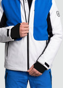 Jean Ski Jacket White&Cobalt